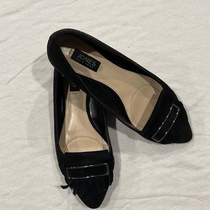 Jones New York little leather black flats